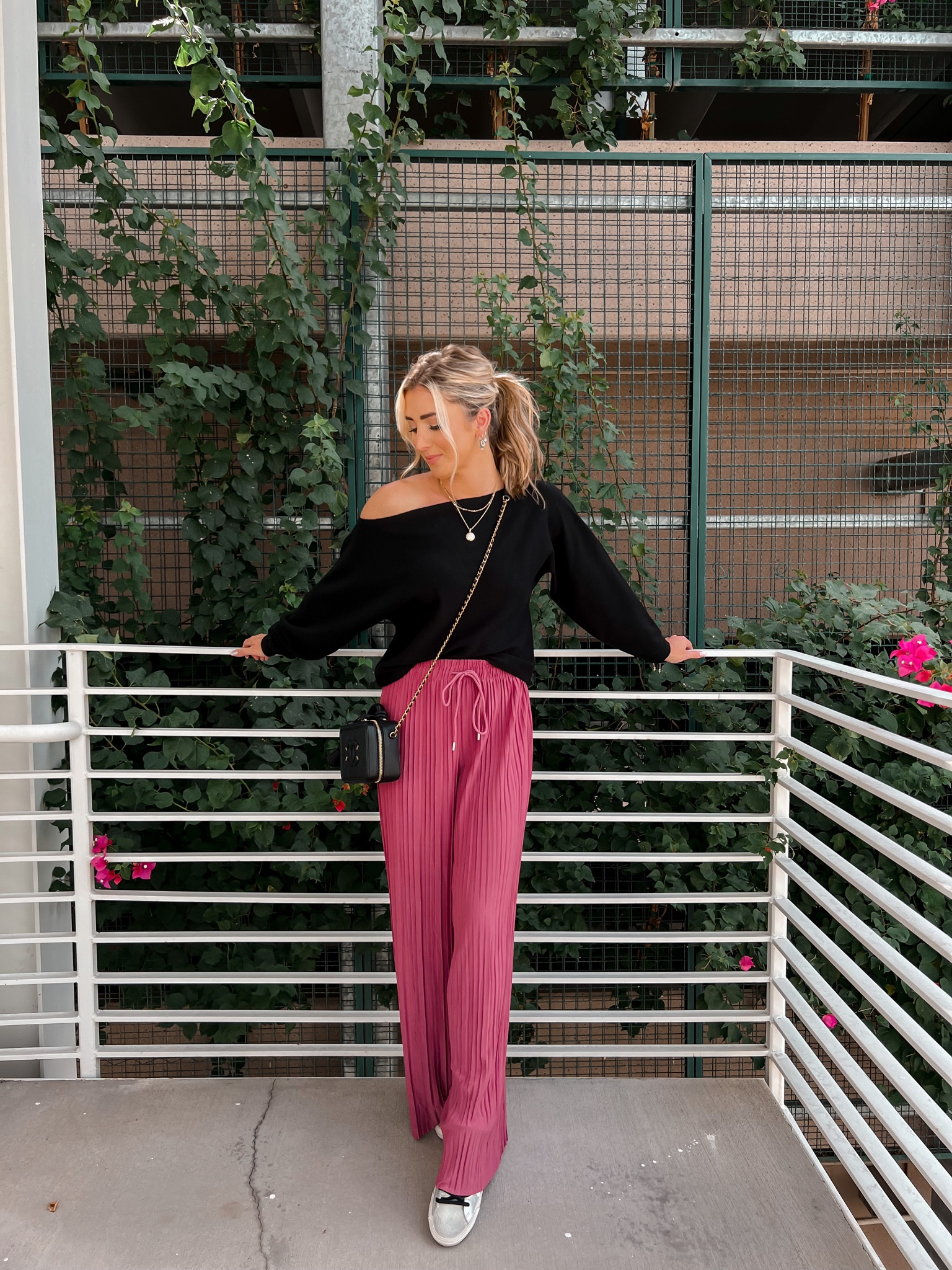 Amazon pants are so comfy!! They’re one size but have a long drawstring so should fit most sizes. Off shoulder sweater , sneakers both linked and run tts
Bag is Chanel. Linked a resale one (mine is also resale!)

#LTKstyletip #LTKshoecrush #LTKunder100