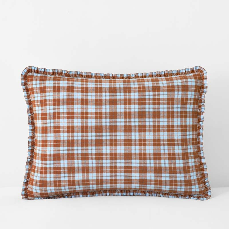 Classic Plaids Yarn-Dyed Cotton Sham - Harbor Plaid, Standard | The Company Store