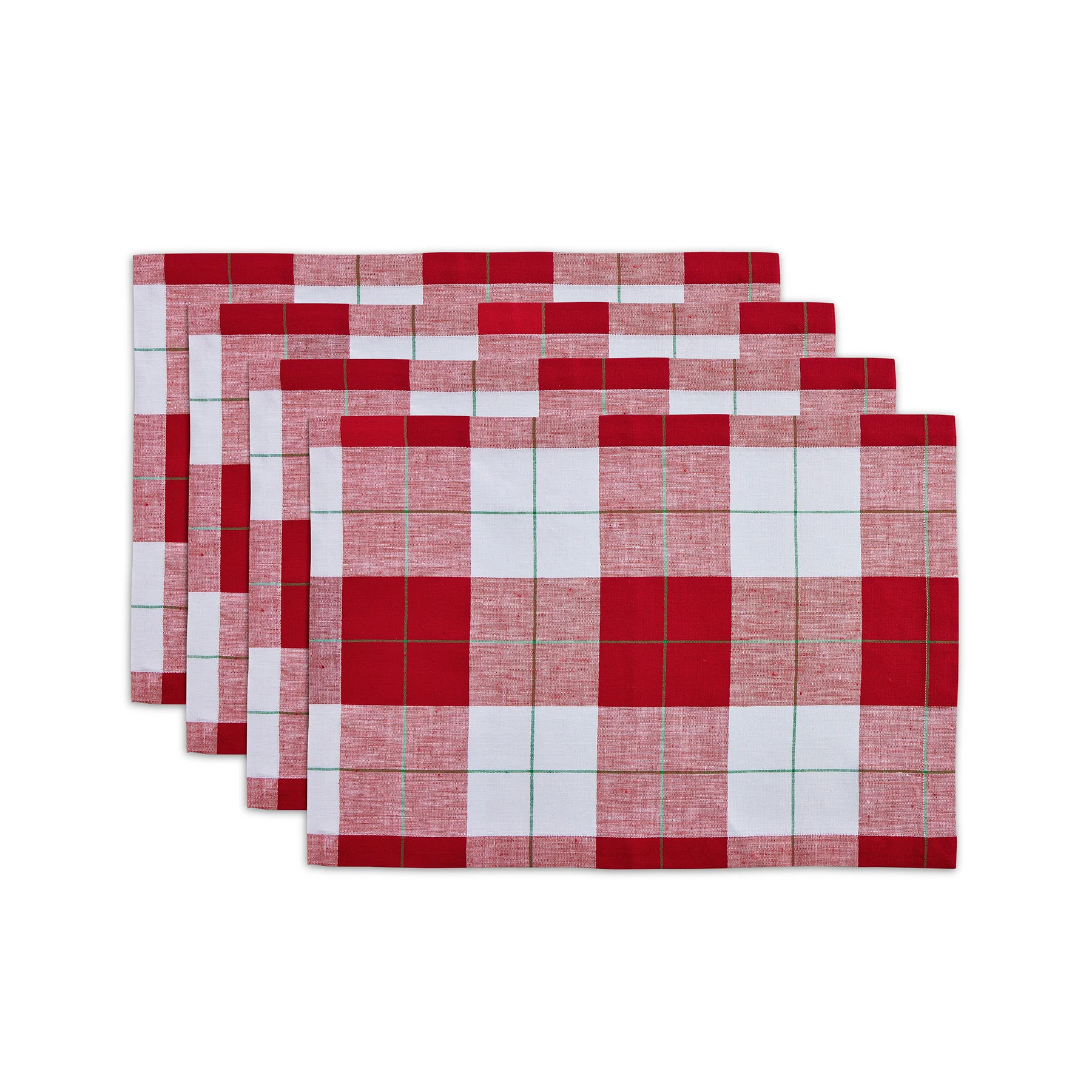 Very Merry Plaid Placemats | Solino Home