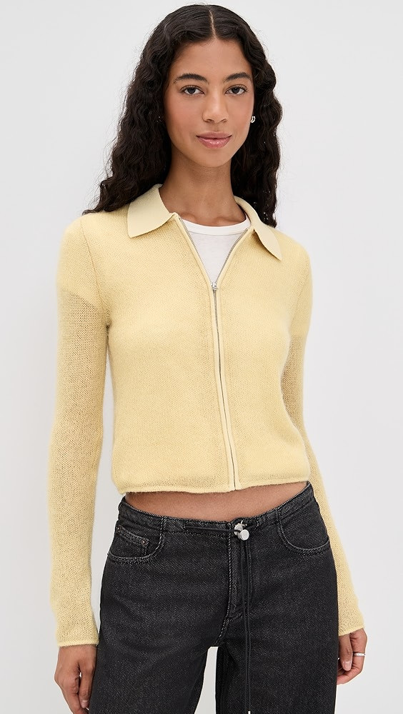 Leva Long Sleeve Zip Sweater | Shopbop