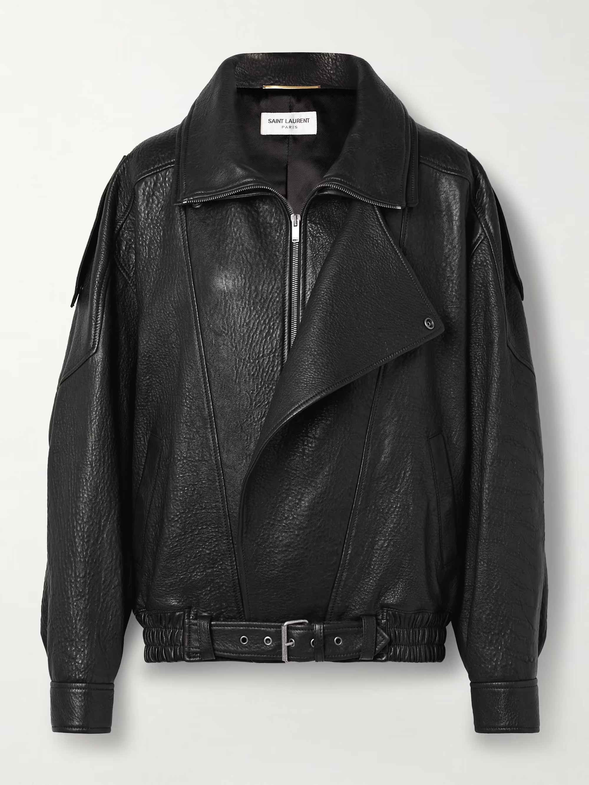 Oversized textured-leather jacket | NET-A-PORTER (US)
