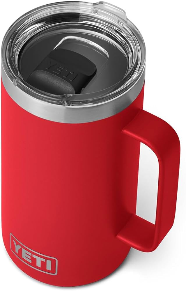 YETI Rambler 24 oz Mug, Vacuum Insulated, Stainless Steel with MagSlider Lid | Amazon (US)