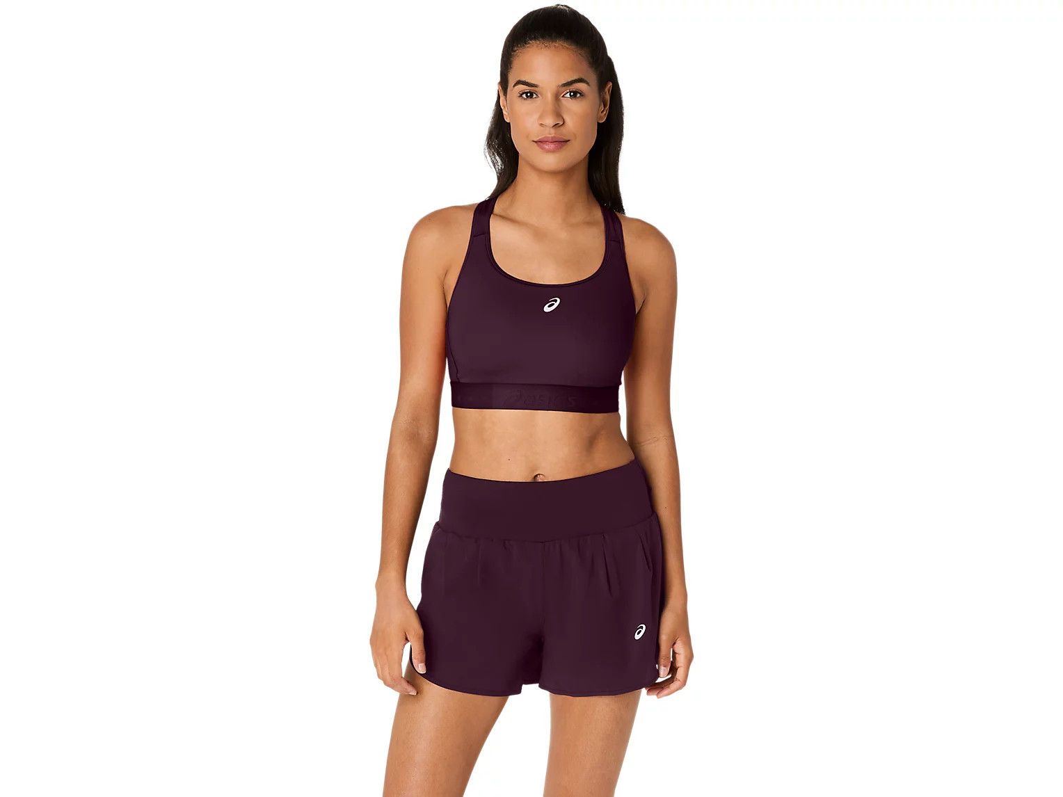 ROAD COMPRESSION BRA | Women | Dark Aubergine | Sports Bras | ASICS United States | ASICS (US)
