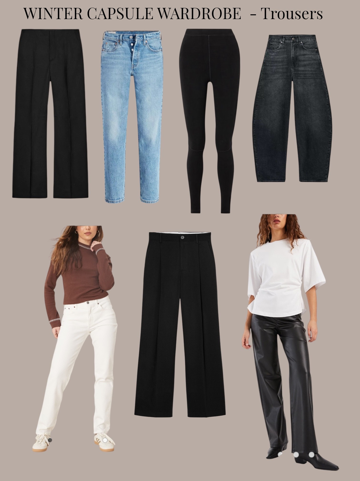 WINYER CAPSULE WARDROBE - Part 3 - trousers and Jeans 

These are my top 6 most worn trousers and jeans ❤️

#LTKover50style #LTKwinter #LTKeurope