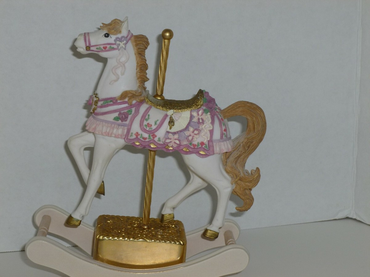 SF MUSIC BOX CAROUSEL HORSE PINK – 7-1/2” HIGH PLAYS “BEAUTY AND THE BEAST" | eBay | eBay US