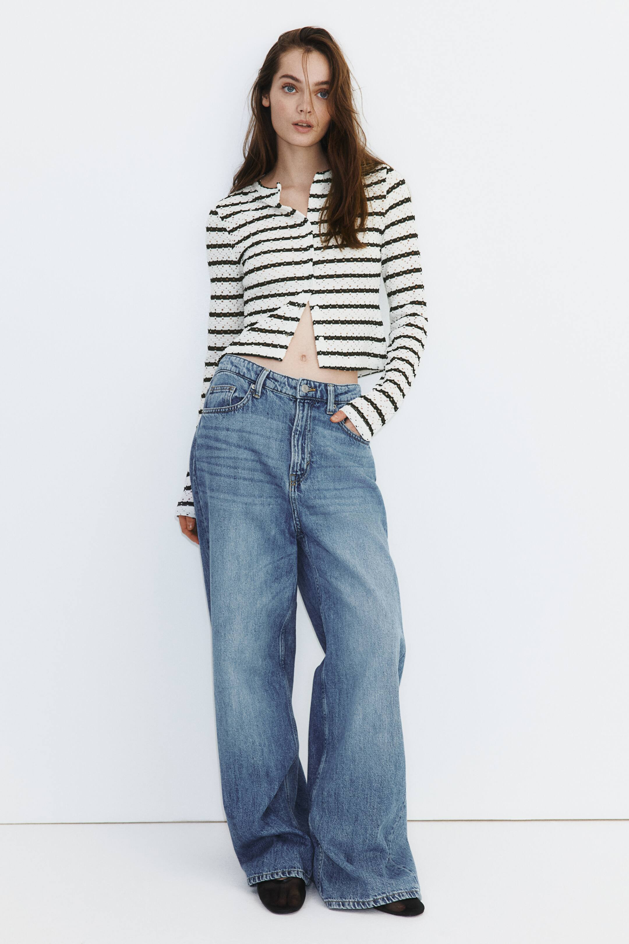 Pointelle jersey cardigan | H&M (UK, MY, IN, SG, PH, TW, HK)