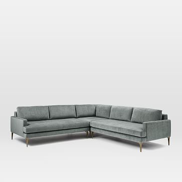 Andes 3-Piece L-Shaped Sectional | West Elm (US)