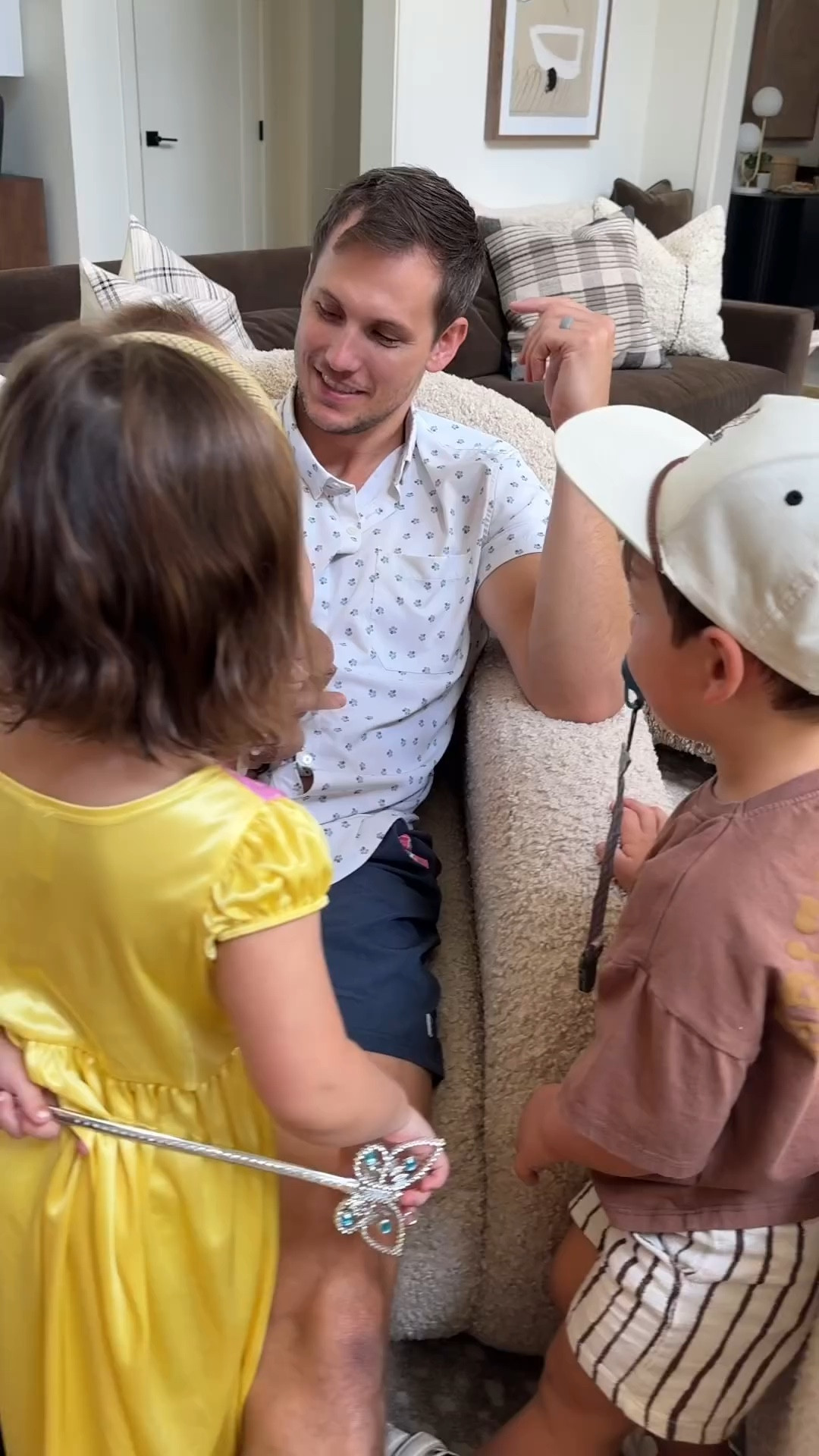 The chair Andrew is in has already held so many family memories! Thank you Wayfair! 