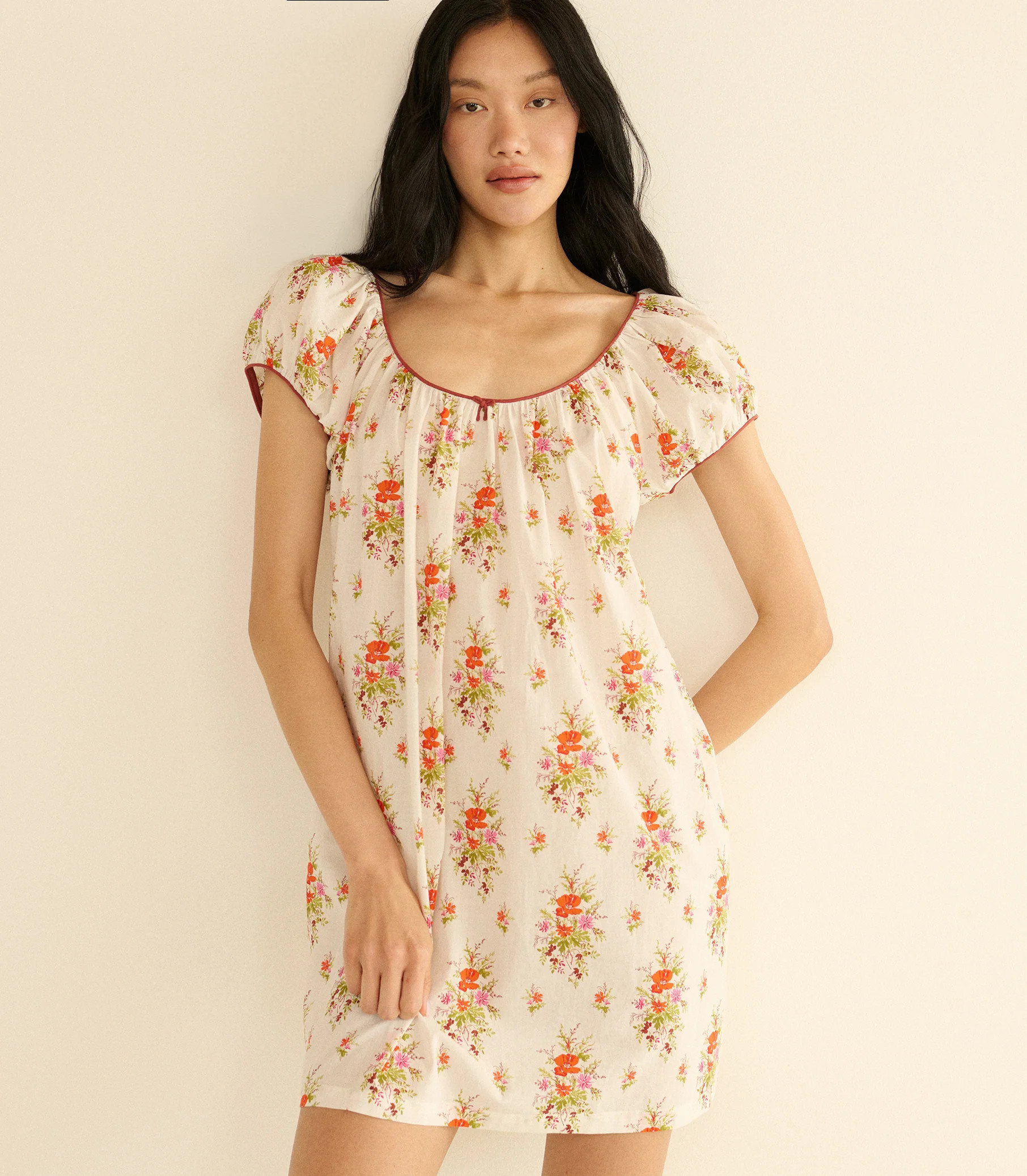Julia Dress - Rose Petit Bouquet De Chamonix | DÔEN | DOEN