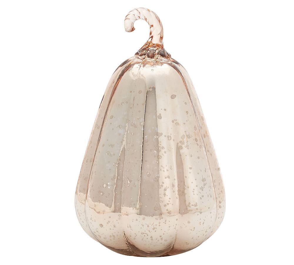 Mercury Glass Pumpkins, Rose Gold - Gourd | Pottery Barn (US)