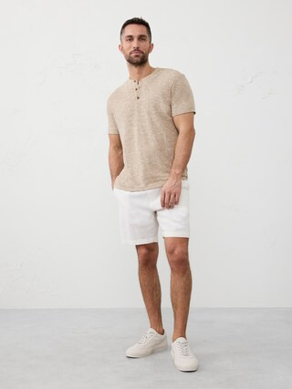 Linen-Blend Henley | Banana Republic Factory