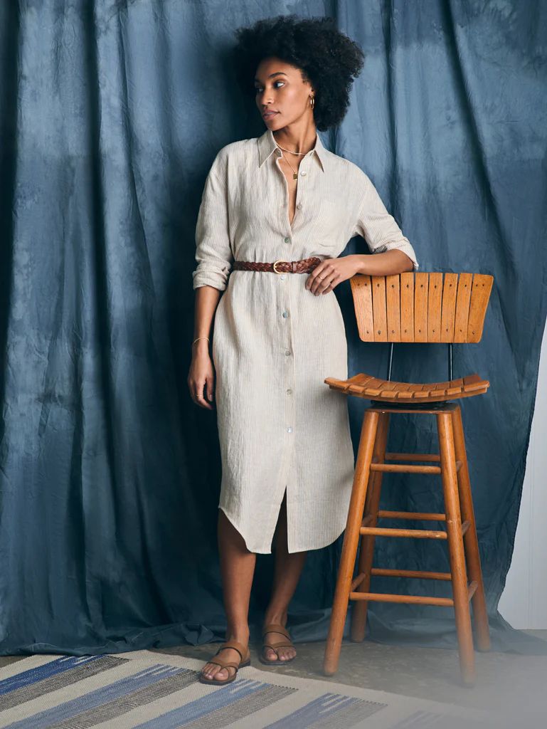 Laguna Linen Midi Dress | Faherty