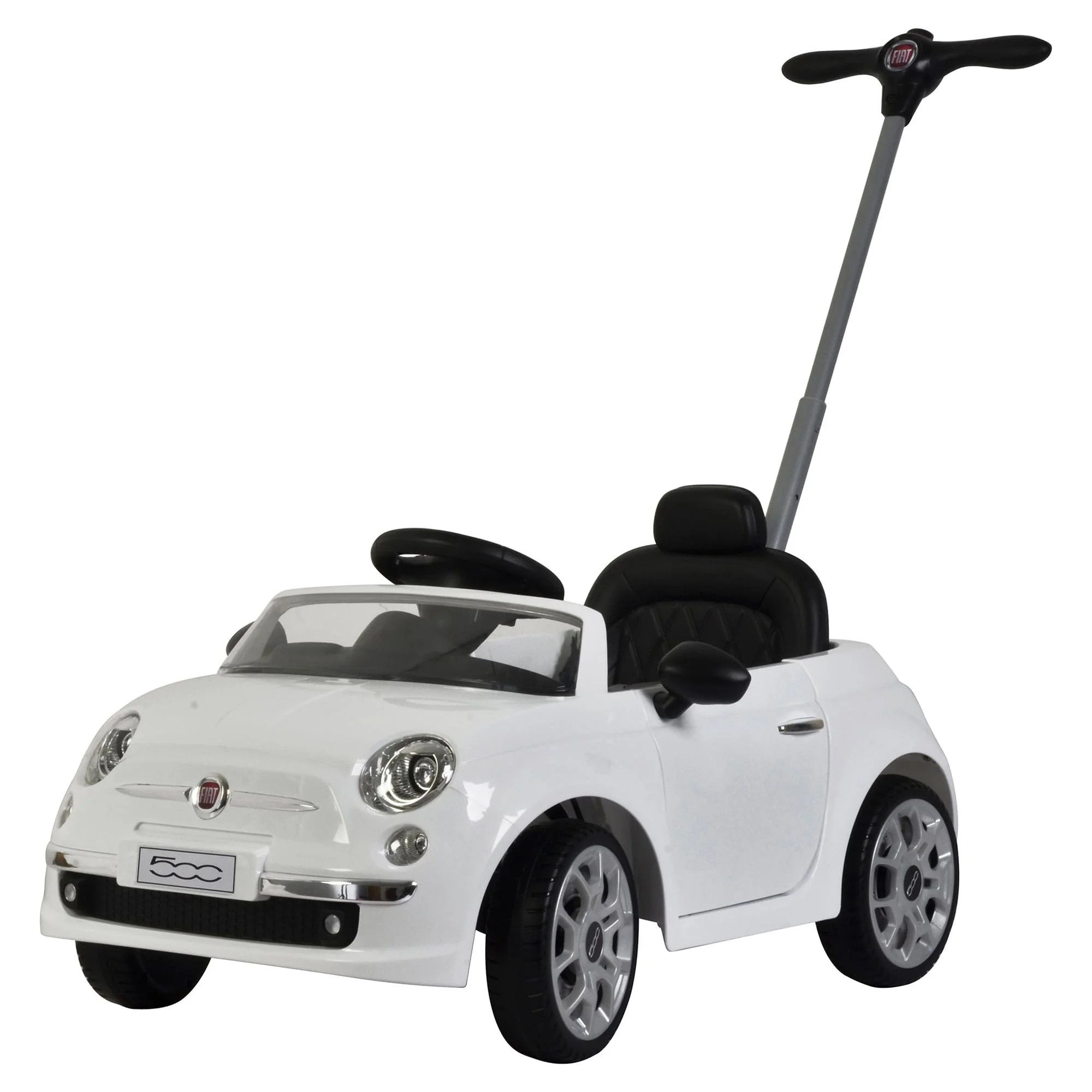 Best Ride On Cars Best Ride On Cars 2-in-1 Fiat 500 Baby Toddler Push Car Stroller, White (4.7)4.... | Walmart (US)
