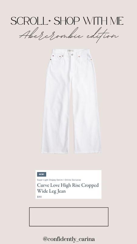 Scroll & Shop Abercrombie!

These white jeans are a staple for spring and summer outfits and Abercrombie seriously does them best🙌🏼

#LTKmidsize #LTKstyletip #LTKfindsunder100