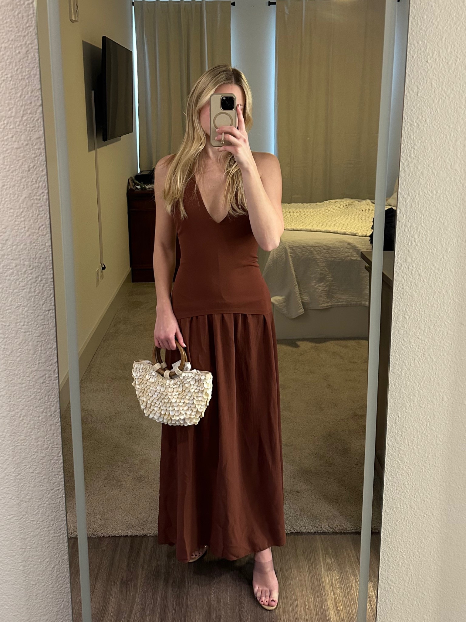 Zara 
Dress reference# 1165/211
Purse reference# 6545/510