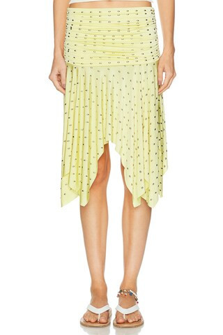 SIEDRES Sandor Skirt in Yellow | FWRD 