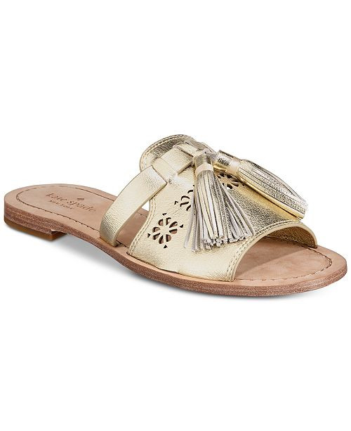 kate spade new york Claire Flat Sandals & Reviews - Sandals & Flip Flops - Shoes - Macy's | Macys (US)