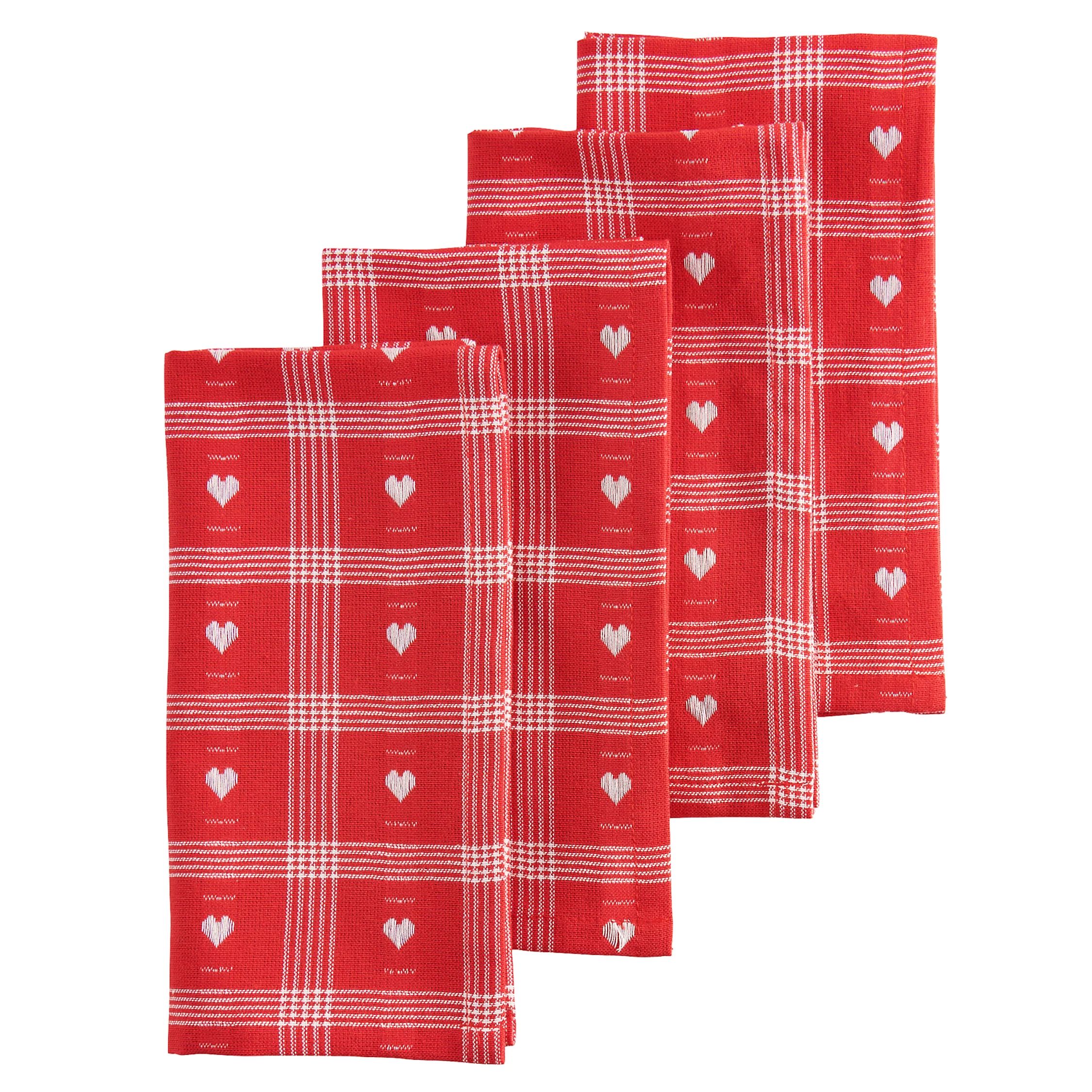 Celebrate Valentine's Day Together Gingham Dinner Napkin 4-pk. | Kohl's