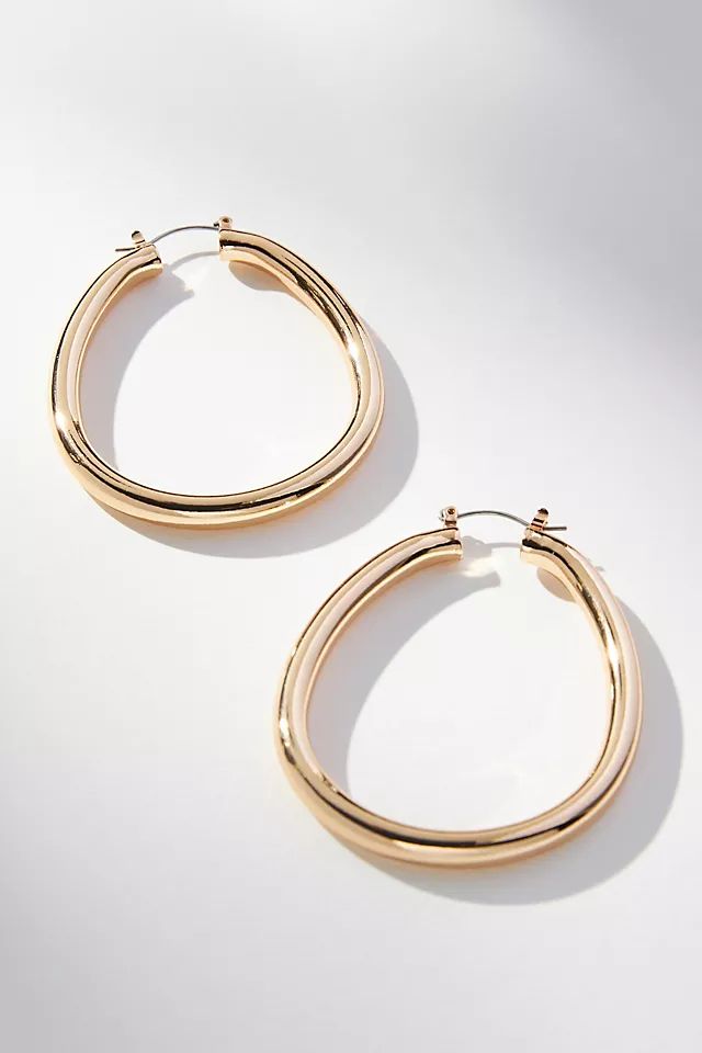 Oblong Hoop Earrings | Anthropologie (US)