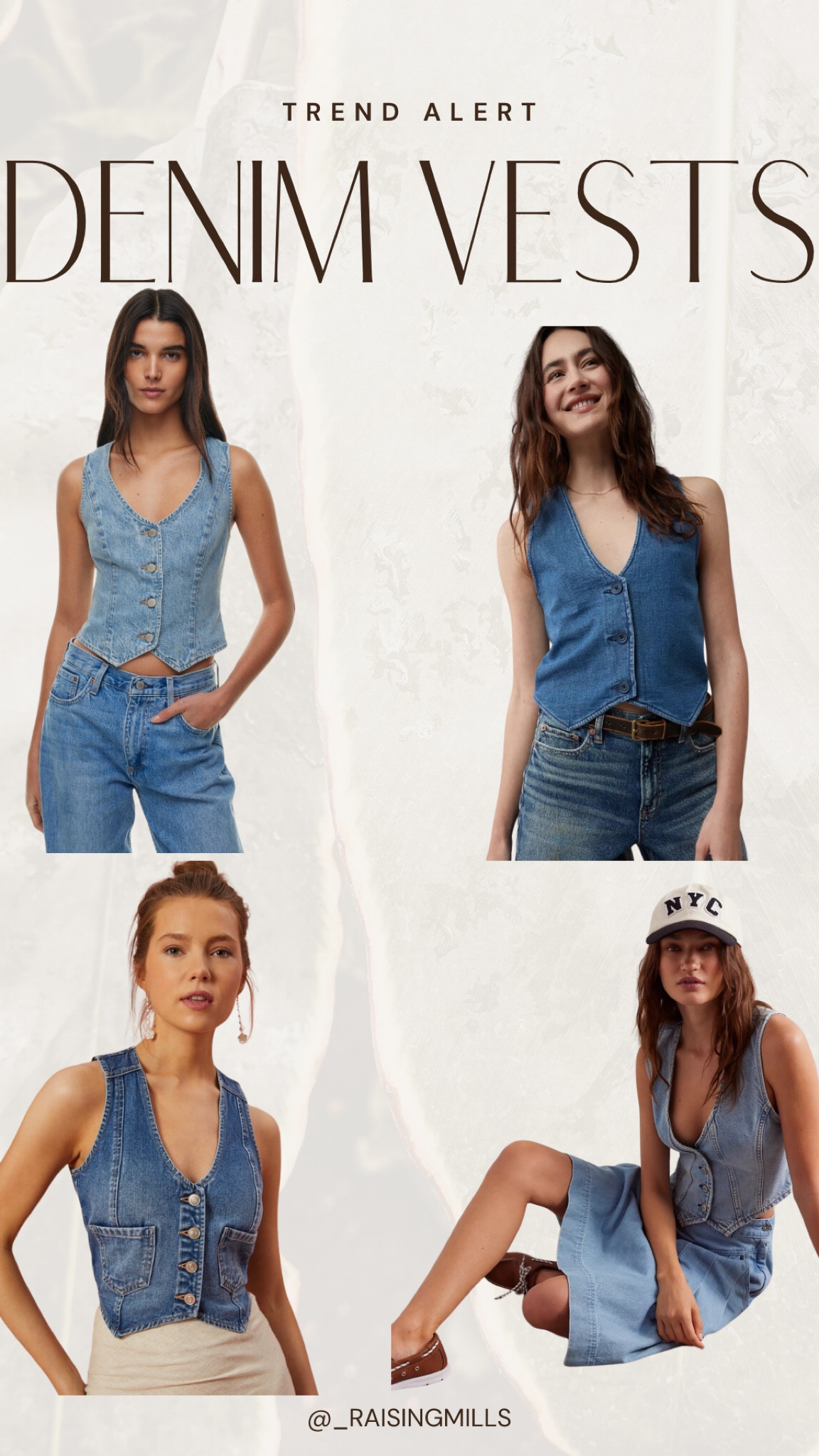 Denim Vests
.
.
.


#LTKSeasonal #LTKTravel #LTKStyleTip