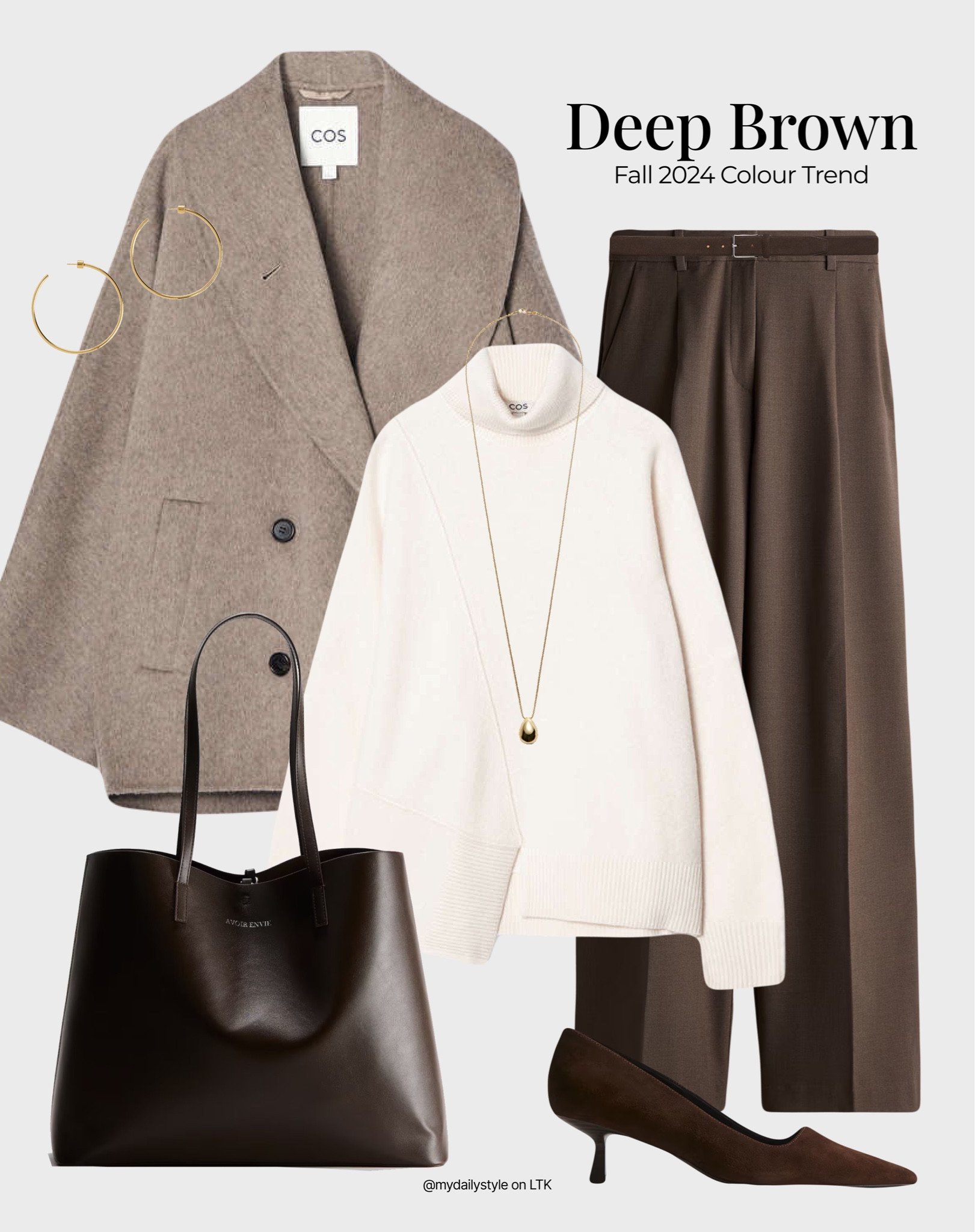 Chocolate brown is the perfect fall shade for everyone! 🖤

Styling beige wool coat, asymmetric merino wool jumper, deep brown wide-leg trousers, heeled shoes, & tote shopper bag.

Check out more styling ideas in my profile. 

Tags: chocolate brown, deep brown, brown shade,  fall style, pre-fall, autumn style, fall outfit, autumn outfit, fall fashion, autumn fashion, easy styling, simple everyday look, chic & basic outfit, Parisian look, casual outfit, capsule wardrobe, office look, brunch style, high street.

#LTKstyletip #LTKshoes #LTKautumn