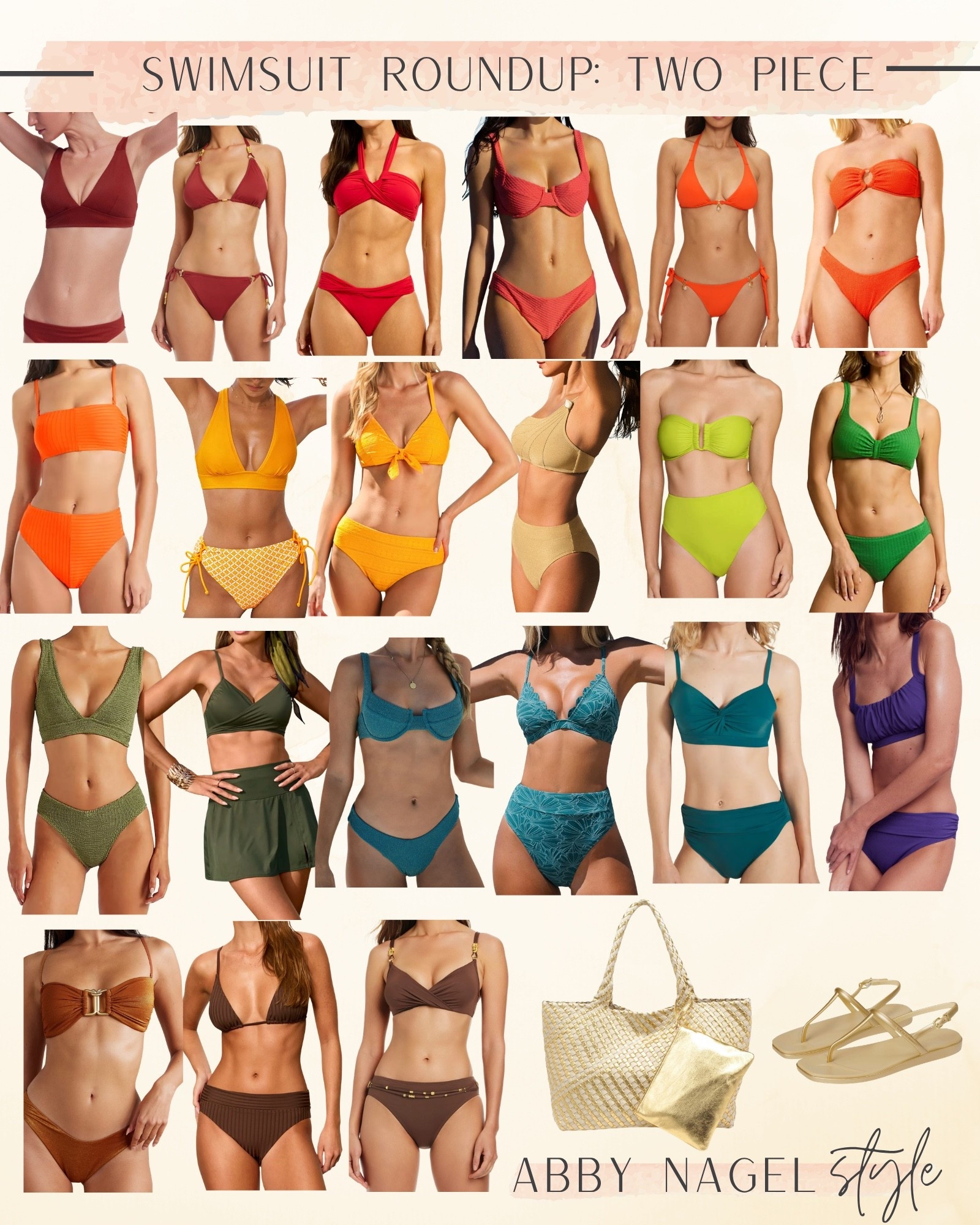 Autumn Bikinis + Fun gold tote and beach sandals to match them all! 

Part 1– the rest linked in part 2

#LTKSwim