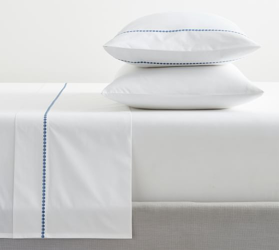 Pearl Organic Percale Sheet Set | Pottery Barn (US)