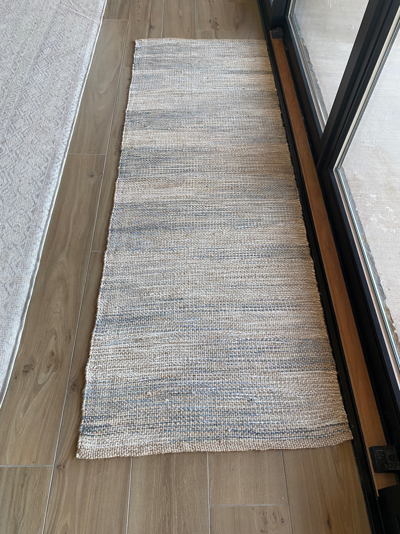 This neutral runner rug works perfectly in front of my double slider door  

#LTKhome