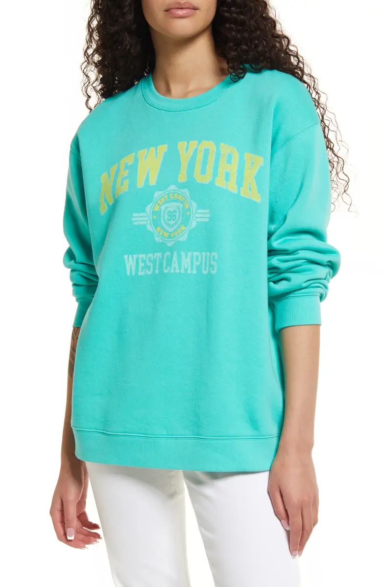 New York Campus Cotton Blend Sweatshirt | Nordstrom