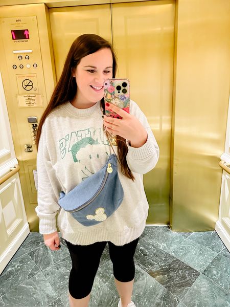 All checked in for my last work trip of the year!✈️✨ I grabbed this @stoneyclover Jumbo Fanny pack in denim for 50% off from ShopBop last week & patched it myself with a $15 Pearl Mickey patch from Amazon!😍 I love how it turned out; if you come to the parks often I highly recommend the Jumbo Fanny. It holds my raincoats, 17oz Swell water bottle, and a ton of other odds & ends I always have with me!💊🕶️💳  (Fanny is back to full price, but pop your email into their site for 10% off!) 

#LTKitbag #LTKcurves #LTKfamily
