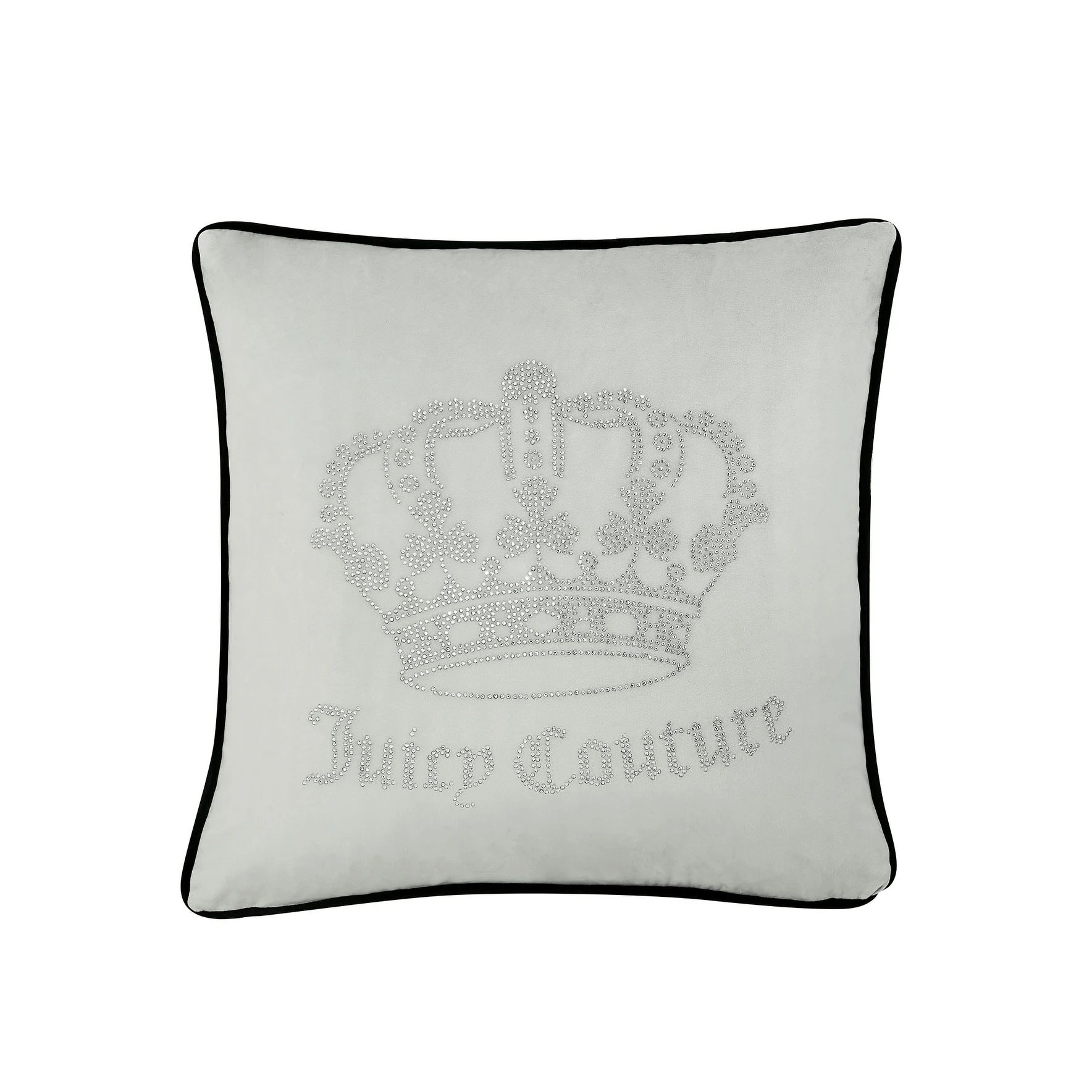 Juicy Couture Gothic Rhinestone Crown Pillow 20" x 20 | Bed Bath & Beyond