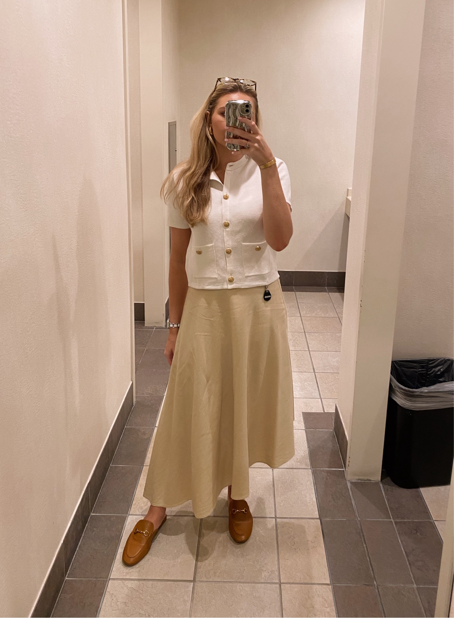 Work Wear! Top is Zara, and skirt is WeWoreWhat. 

fall fashion // summer to fall // workwear // business casual

#LTKSeasonal #LTKFindsUnder100 #LTKWorkwear