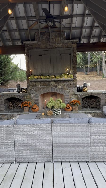 Fall porch got extra cozy as soon as the weather was below 90🔥🤭🍂👏🏼 

#LTKSeasonal #LTKHalloween #LTKhome