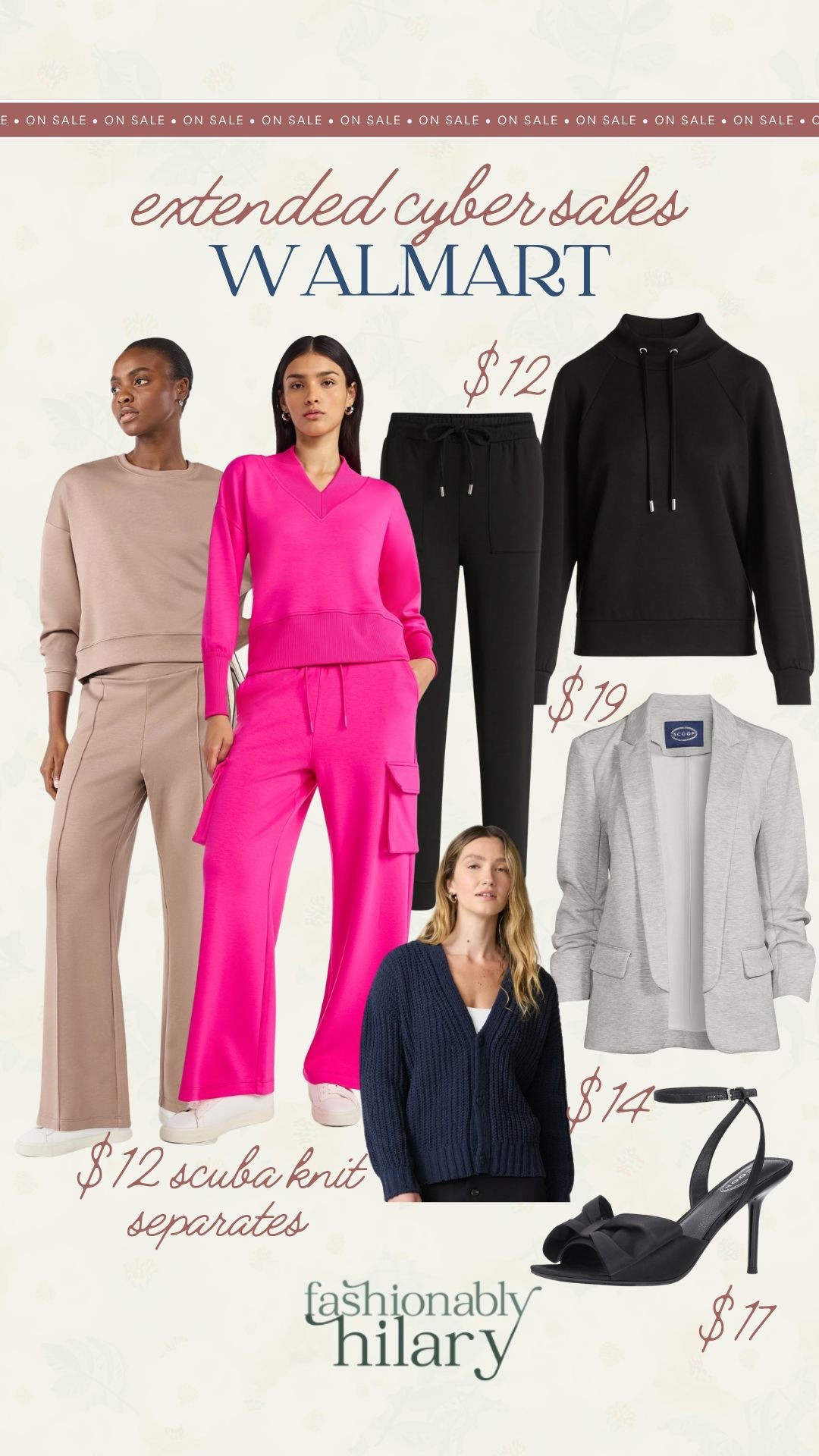 I am obsessed with this Scoop brand from Walmart and these pieces are still on deal with an extended cyber Monday sales right now! These scuba knit separates are so gorgeous and come in multiple colors, I can’t believe they are $12. This oversized cardigan is perfect for the cooler weather and I am loving the bow detail on these shoes. 
extended cyber sakes, lounge outfits, look for less lounge 

#LTKActive #LTKMidsize #LTKSaleAlert