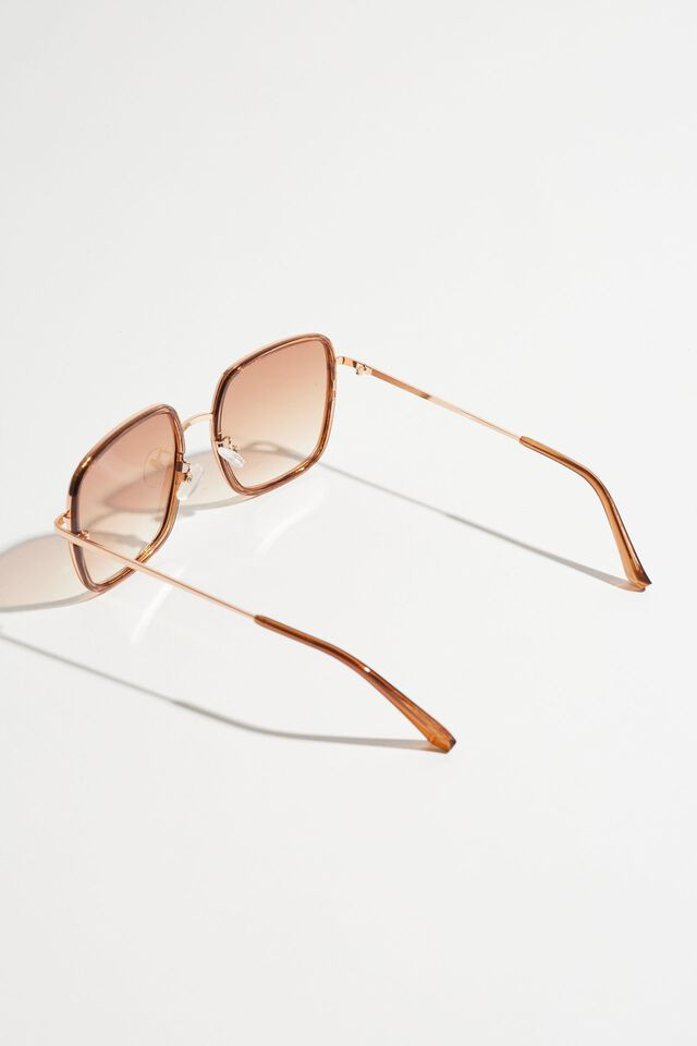 Square Metal Sungalsses | Dynamite Clothing