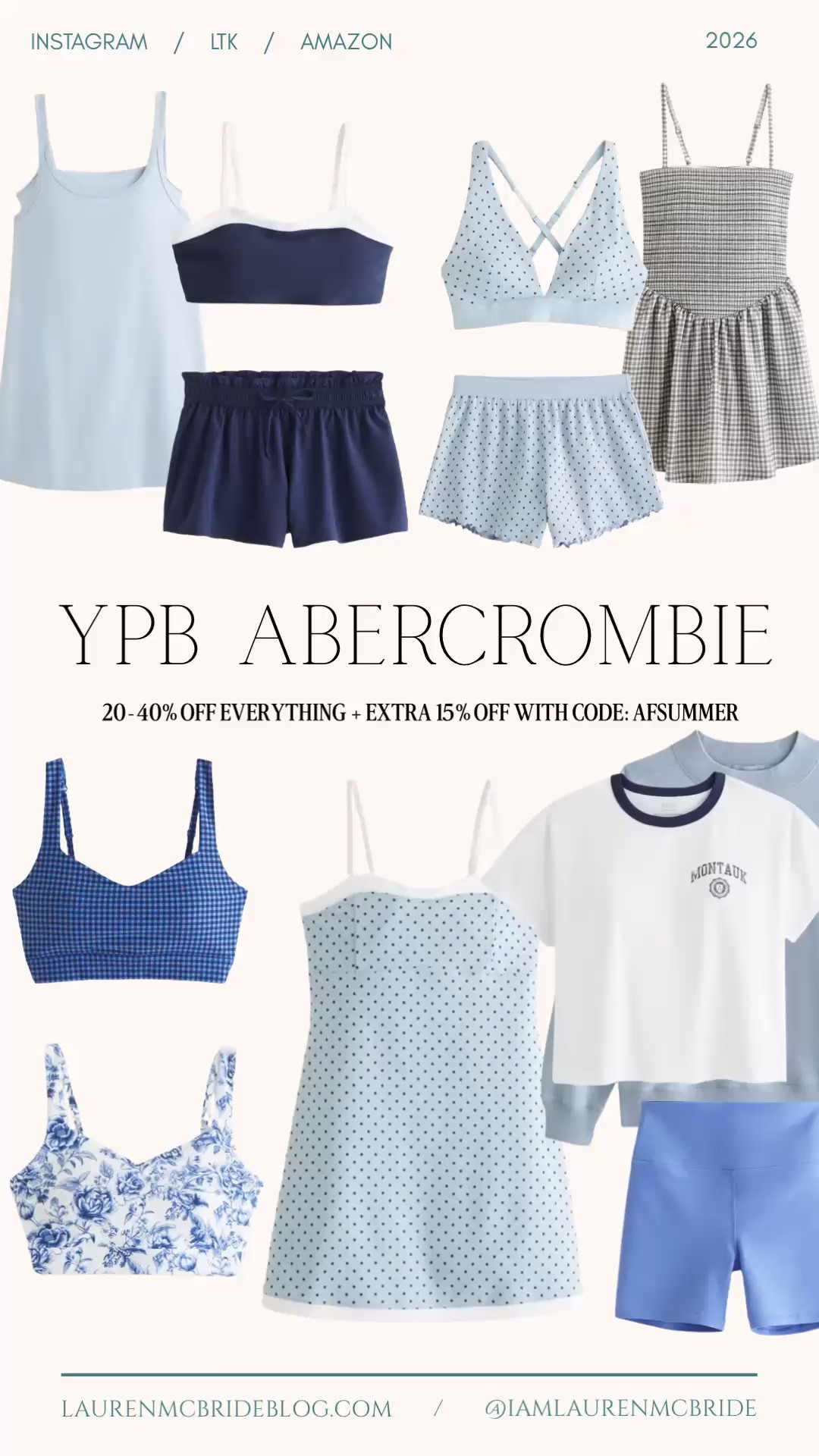 YPB by @abercrombie Step Into Summer Sale! 20-40% OFF + AFSUMMER for an extra 15% OFF

#LTKSaleAlert #LTKActive