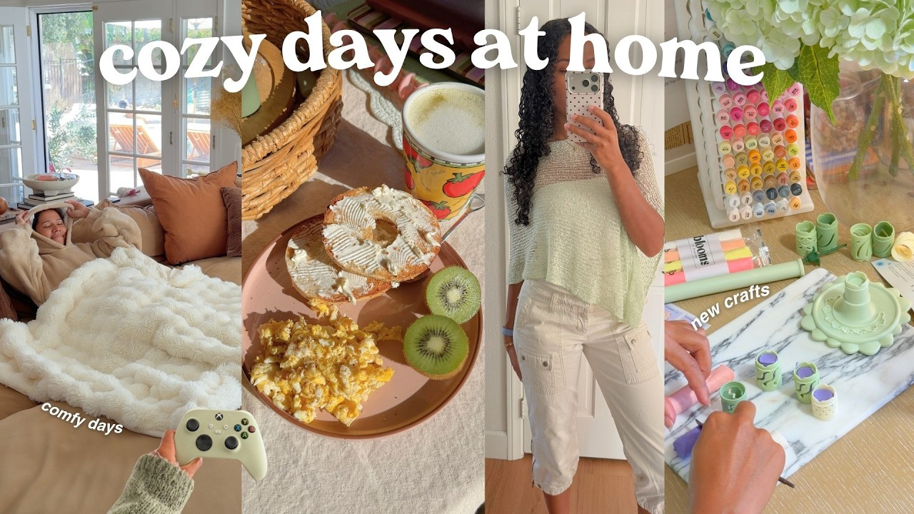 
cozy hobbies, empties tour, & productive days🧺🎨 #vlog #homedecor #style #fasion #skincare #selfcare 

 #LTKdayinmylife #LTKselfcare