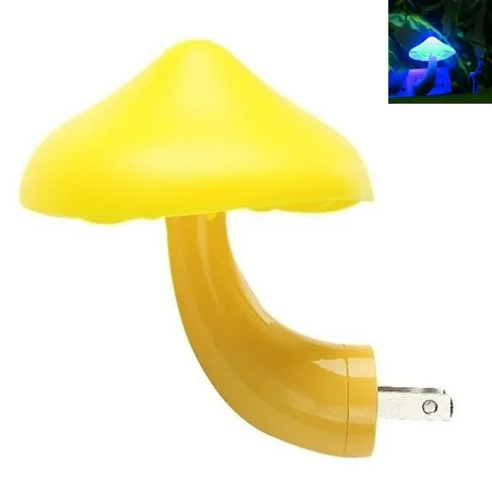 MGStore 0.5W 220V Mushroom Light-control LED Night Light Wall Socket Lamp Bedroom Decor | Walmart (US)