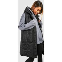 Womens Longline Pocket Detail Tank - Black - L | boohoo (US & Canada)