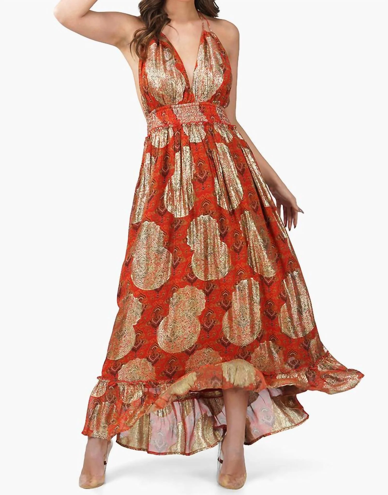 Glitz & Glamour Dress In Red | Shop Simon