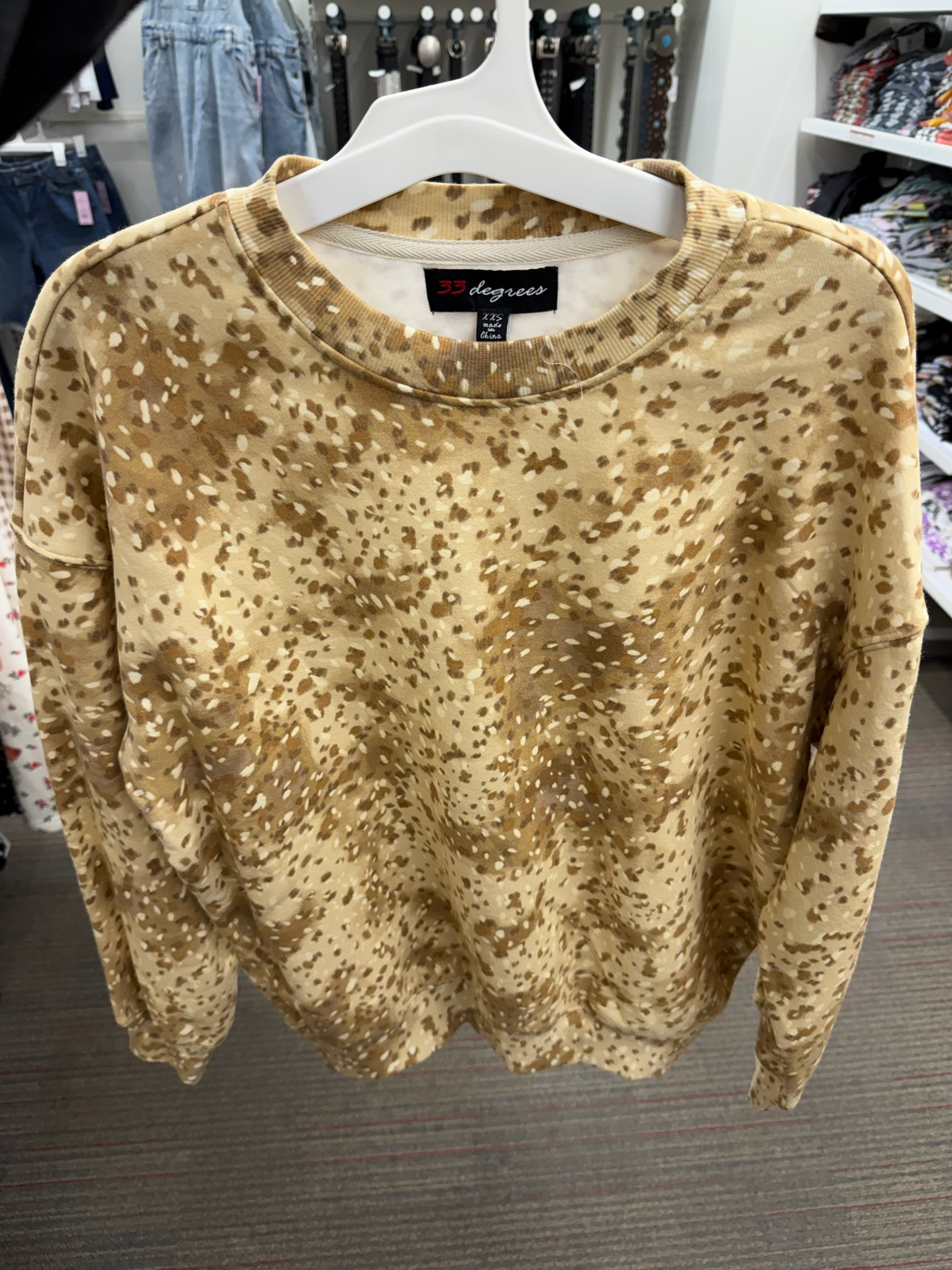 This deer print sweatshirt is SO cute I’m actually obsessed and I can’t get over how good it looks styled for everyday.
Deer print is so in right now and this is such an easy throw on piece for casual outfits, cozy days, or layering into fall!!
country concert outfits, date night outfits, summer outfits, teacher appreciation gift, business casual workwear, graduation dresses, work outfits, vacation outfits beach, plus size fashion, summer dresses, deer print, graphic sweatshirt, cozy outfits, casual style, target finds 

 #LTKgrwm #LTKootd #LTKSeasonal