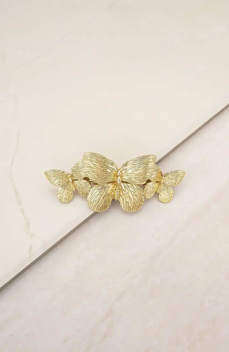Textured Butterfly Barrette | Nordstrom