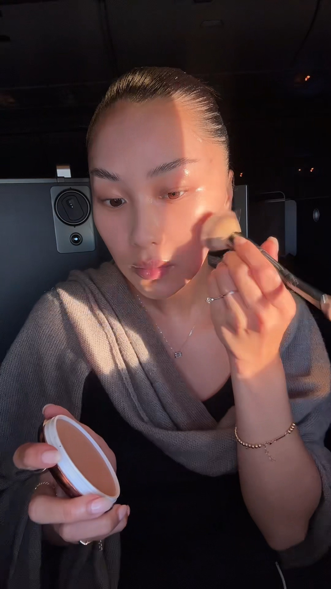 MAKEUP LOOK AND SHADES:
- yummy skin: 4
- Creaseless creamy concealer: 34S
- setting powder: pound cake
- blurring bronzer: medium 
- transforming bronzer: 03
- bronzer as eyeshadow: 00 universal 
- blush: she’s blushing 
- blush: heartbeat (more luminous) 
- lip tint: dark cherry 
- lip balm: Burnt Malai

#LTKSummerEdit #LTKTravel #LTKBeauty