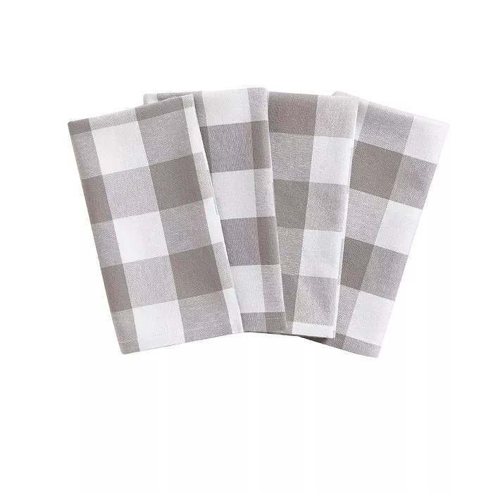 Farmhouse Living Buffalo Check Napkins, Set of 4 - 20" x 20" - Elrene Home Fashions | Target