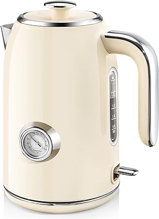SULIVES Electric Kettle, 1.7L Stainless Steel Tea Kettle with Temperature Gauge, 1500W Water Boil... | Amazon (US)