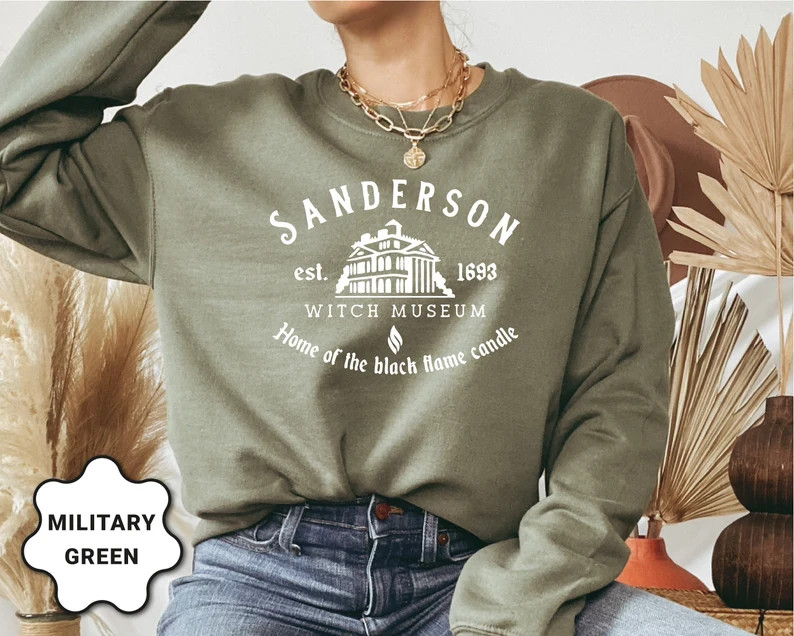 Sanderson Witch Museum Sweatshirt, Halloween Sweatshirt, Sanderson Sisters, Witch Sweatshirt, Bla... | Etsy (US)