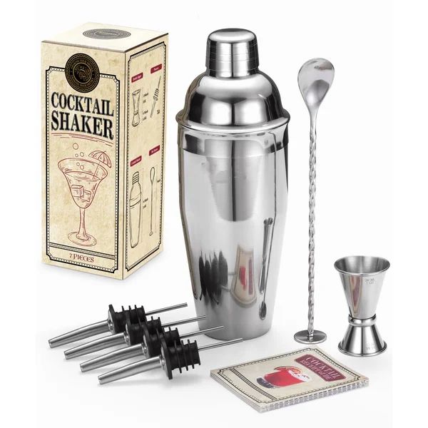 Cocktail Shaker Set, STNTUS Cocktail Shakers, 25 Oz Martini Shaker, Bartender Kit, Drink Mixer, S... | Wayfair North America