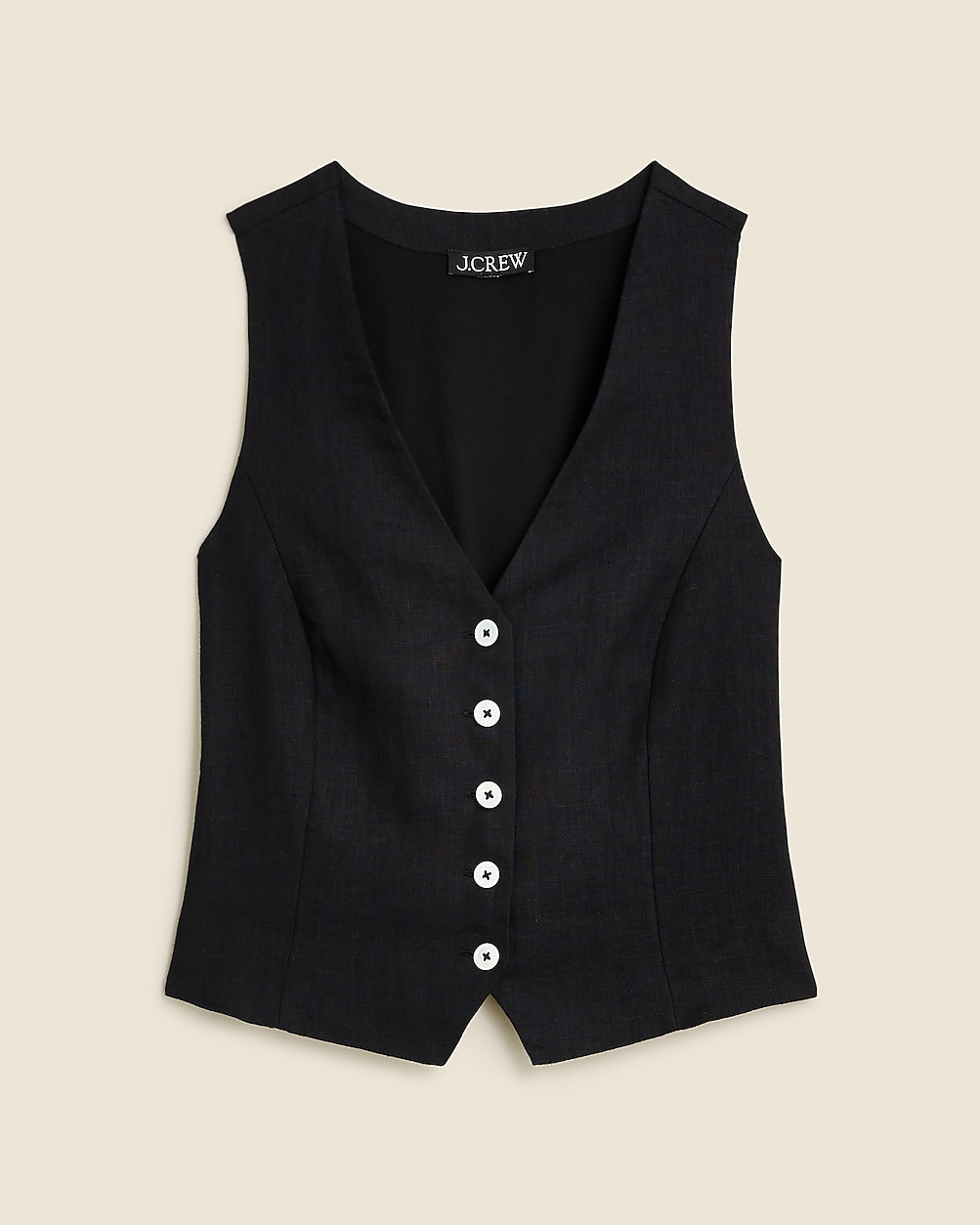 Slim-fit linen vest | J. Crew US