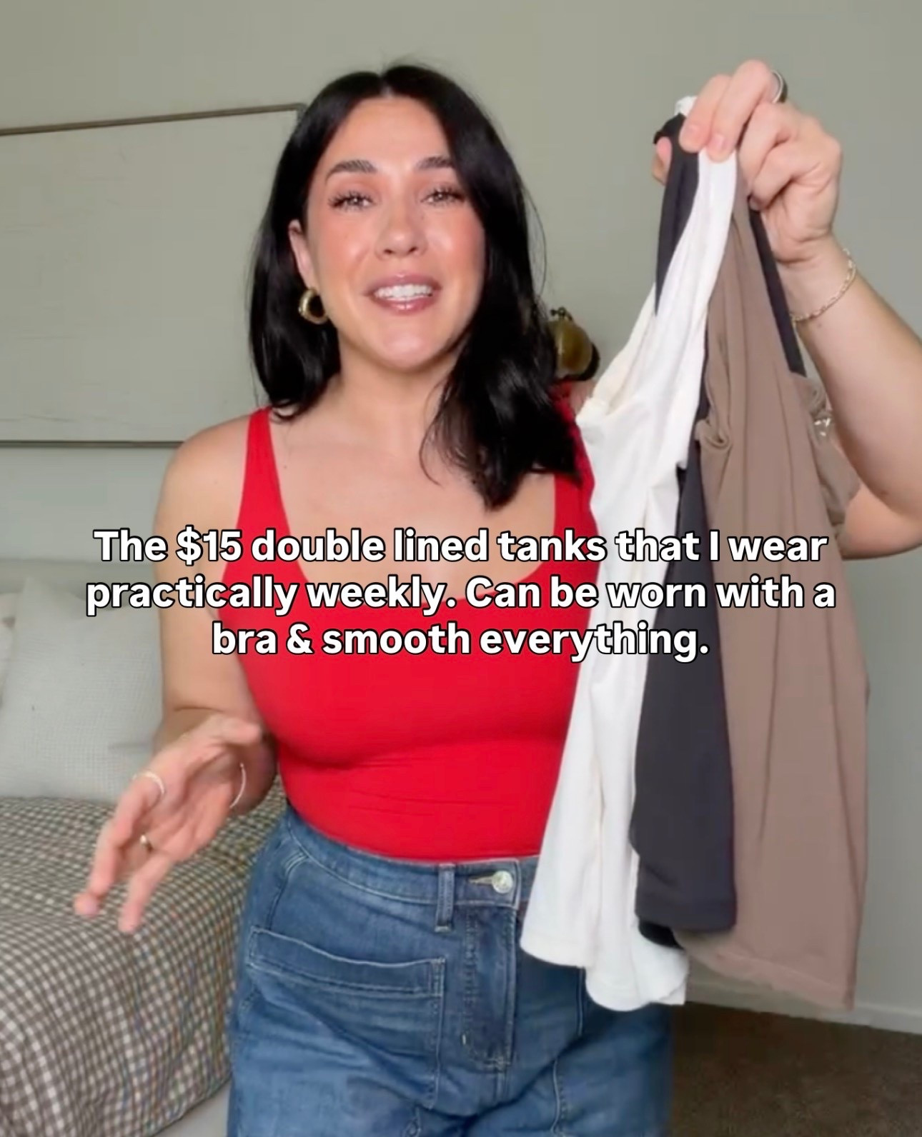 The best double lined tanks for everyday wear, cover the side of your arms so no spillage! Can be worn with regular bra or cakes. Comes in tons of colors! 

Size L

#LTKootd #LTKMidsize #LTKSeasonal