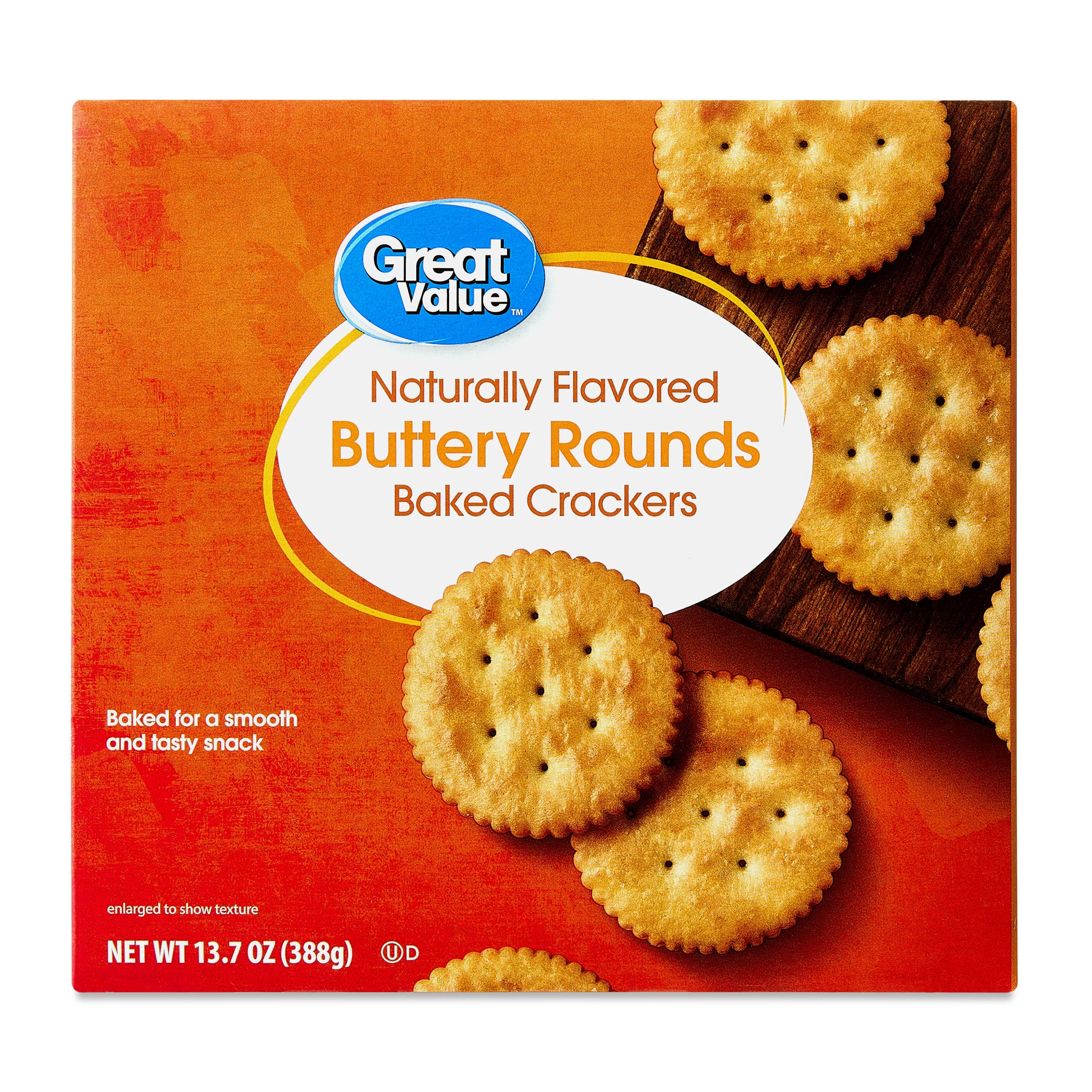 Great Value Baked Buttery Round Crackers, 13.7 oz | Walmart (US)